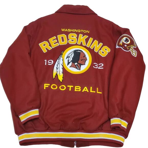 Redskins NFL Wool G-III Apparel Group 2XL Zip Up Bomber Jacket Coat - Picture 10 of 14